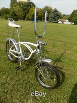 1971 Schwinn Cotton Picker Krate Vintage Stingray Banana Seat Bike S2+springer