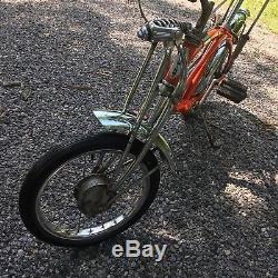 1971 Schwinn Orange Krate Bicycle Vintage 5-speed Stick Springer Muscle