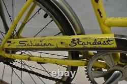 1971 Schwinn Stardust Vintage Banana Cruiser 20 Kids Bike Yellow Steel Charity
