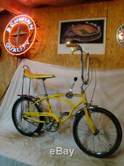 1971 Schwinn Stingray Boys 3-speed Stik Muscle Bike Lemon Peeler Frame Vintage