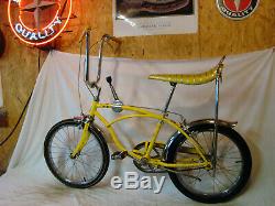 1971 Schwinn Stingray Boys 3-speed Stik Muscle Bike Lemon Peeler Frame Vintage