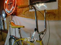 1971 Schwinn Stingray Boys 3-speed Stik Muscle Bike Lemon Peeler Frame Vintage