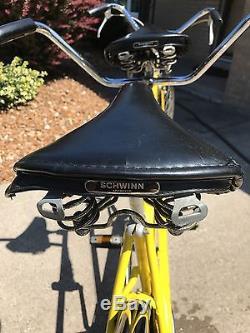 1971 Vintage SCHWINN De Luxe TWINN Yellow 5-Speed Tandem Bicycle All Original