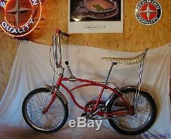 1972 Schwinn Stingray Banana Seat Muscle Bike Vintage S2 Apple Krate Disc Frame