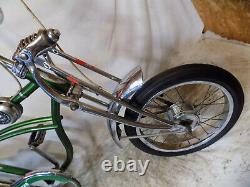 1972 Schwinn Pea Picker Krate Bike Vintage Stingray Banana Seat Stik S2 Muscle
