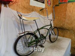 1972 Schwinn Stingray Boys Banana Seat Muscle Bike Vintage Fastback S7 Green