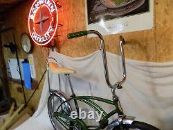 1972 Schwinn Stingray Boys Banana Seat Muscle Bike Vintage Fastback S7 Green