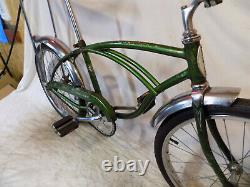 1972 Schwinn Stingray Boys Banana Seat Muscle Bike Vintage Fastback S7 Green