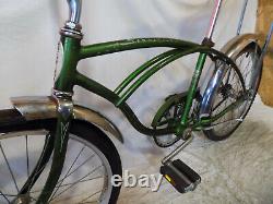 1972 Schwinn Stingray Boys Banana Seat Muscle Bike Vintage Fastback S7 Green