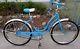 1973 Schwinn 26 Hollywood Ladies Cruiser Vintage Blue Bicycle! Excellent
