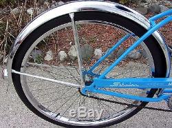 1973 SCHWINN 26 HOLLYWOOD LADIES CRUISER VINTAGE BLUE BICYCLE! EXCELLENT