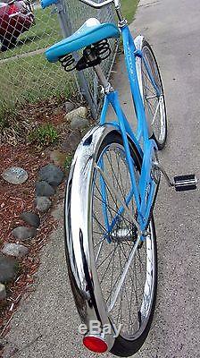 1973 SCHWINN 26 HOLLYWOOD LADIES CRUISER VINTAGE BLUE BICYCLE! EXCELLENT