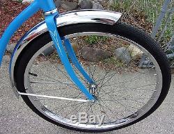 1973 SCHWINN 26 HOLLYWOOD LADIES CRUISER VINTAGE BLUE BICYCLE! EXCELLENT