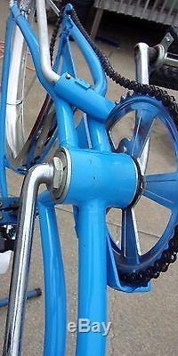 1973 Schwinn 26 Hollywood Ladies Cruiser Vintage Blue Bicycle! Excellent