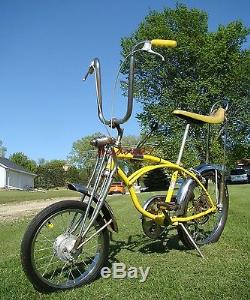 1973 SCHWINN LEMON PEELER KRATE BIKE VINTAGE STINGRAY BICYCLE STIK WAS DISC 70s