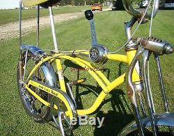 1973 SCHWINN LEMON PEELER KRATE BIKE VINTAGE STINGRAY BICYCLE STIK WAS DISC 70s