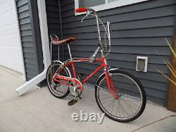 1973 Schwinn Fastback Stingray 5-speed Muscle Bike Krate Vintage Sunset Orange