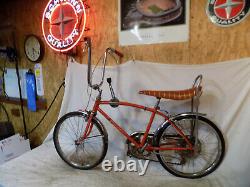 1973 Schwinn Fastback Stingray 5-speed Muscle Bike Krate Vintage Sunset Orange