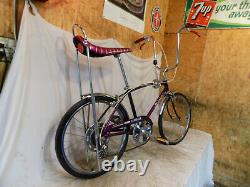 1973 Schwinn Fastback Stingray 5-speed Muscle Bike Krate Vintage Violet/purple