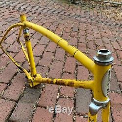 1973 Schwinn Sting-ray Fastback Bicycle Frame Yellow Vintage Rare