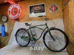 1973 Schwinn Typhoon Campus Green Mens Vintage Bicycle American Corvette S7