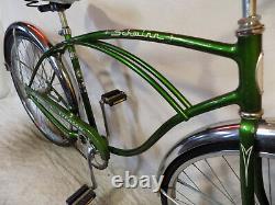 1973 Schwinn Typhoon Campus Green Mens Vintage Bicycle American Corvette S7