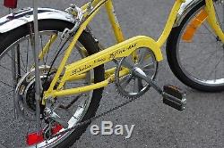 1974 SCHWINN STINGRAY Lemon Yellow 5-speed REAL and Original! Vintage