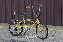 1974 SCHWINN STINGRAY Lemon Yellow 5-speed REAL and Original! Vintage