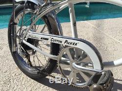 1974 Schwinn Cotton Picker Vintage Muscle Bike Banana Seat Stik Shift
