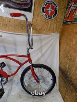 1974 Schwinn Stingray Boys Opaque Red Muscle Bike Seat Vintage Fastback Rat S2