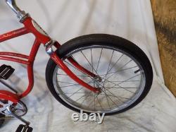 1974 Schwinn Stingray Boys Opaque Red Muscle Bike Seat Vintage Fastback Rat S2