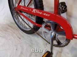 1974 Schwinn Stingray Boys Opaque Red Muscle Bike Seat Vintage Fastback Rat S2
