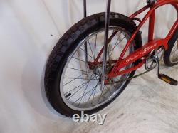 1974 Schwinn Stingray Boys Opaque Red Muscle Bike Seat Vintage Fastback Rat S2