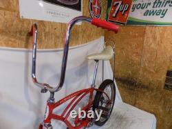 1974 Schwinn Stingray Boys Opaque Red Muscle Bike Seat Vintage Fastback Rat S2