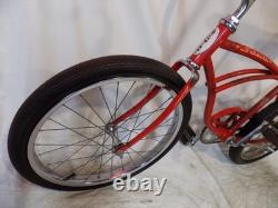 1974 Schwinn Stingray Boys Opaque Red Muscle Bike Seat Vintage Fastback Rat S2