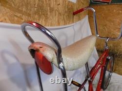 1974 Schwinn Stingray Boys Opaque Red Muscle Bike Seat Vintage Fastback Rat S2