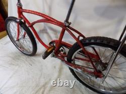 1974 Schwinn Stingray Boys Opaque Red Muscle Bike Seat Vintage Fastback Rat S2