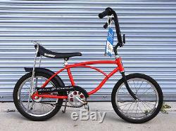 1975 Schwinn Scrambler Bike Bicycle Sunset Orange Vintage Old School Bmx