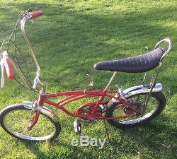 1975 Schwinn Stingray 5-Speed Banana Seat Muscle Bike Vintage S2 Red