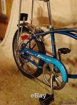 1976 Schwinn Stingray 5-speed Banana Seat Muscle Bike Vintage S2 Blue Krate 70s