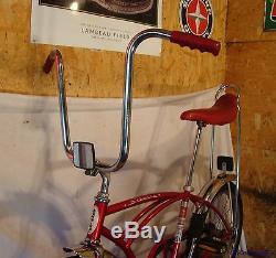 1976 Schwinn Stingray Boys Muscle Bike Vintage Banana Seat Bicycle Red S2 S7 70s