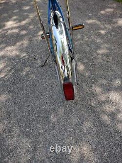 1976 Schwinn Fair Lady Stingray Bicycle Banana Seat Blue Vintage