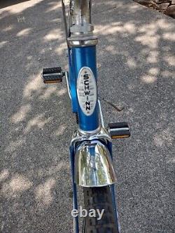 1976 Schwinn Fair Lady Stingray Bicycle Banana Seat Blue Vintage