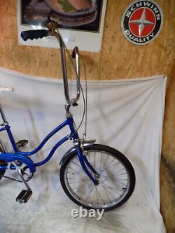 1976 Schwinn Fair Lady Stingray Muscle Bike Banana Seat Blue Vintage Slik Chik