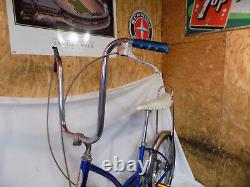 1976 Schwinn Fair Lady Stingray Muscle Bike Banana Seat Blue Vintage Slik Chik