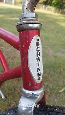 1976 Vintage Schwinn Sting-Ray Bike Red Bicycle FREE SHIP Stingray
