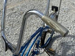 1977 Blue Silver Schwinn Stingray Bmx Vintage Muscle Bike Bicycle Chicago