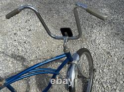 1977 Blue Silver Schwinn Stingray Bmx Vintage Muscle Bike Bicycle Chicago