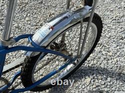 1977 Blue Silver Schwinn Stingray Bmx Vintage Muscle Bike Bicycle Chicago