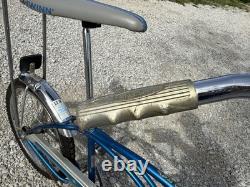 1977 Blue Silver Schwinn Stingray Bmx Vintage Muscle Bike Bicycle Chicago